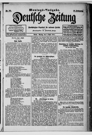 Deutsche Zeitung vom 03.04.1911