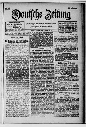Deutsche Zeitung on Apr 4, 1911