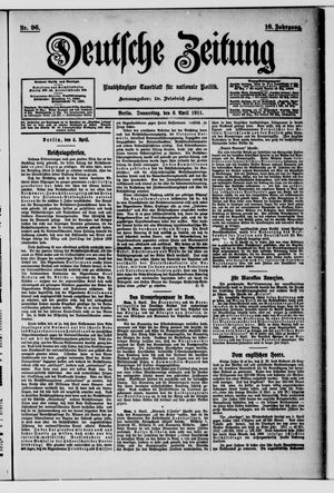 Deutsche Zeitung vom 06.04.1911