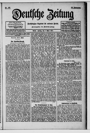Deutsche Zeitung on Apr 7, 1911
