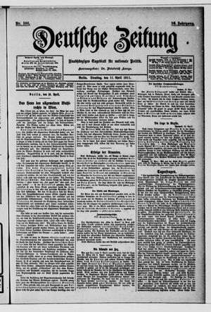 Deutsche Zeitung on Apr 11, 1911