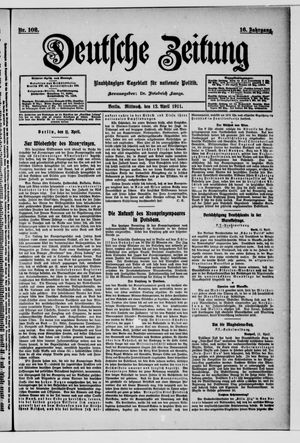 Deutsche Zeitung on Apr 12, 1911