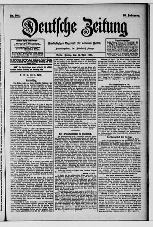 Deutsche Zeitung on Apr 14, 1911