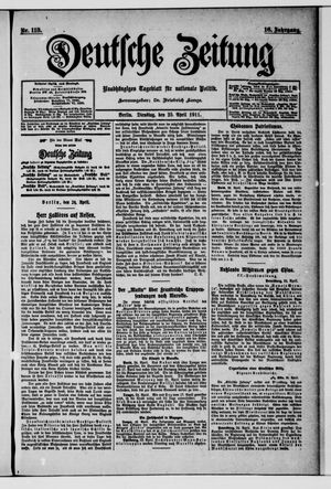 Deutsche Zeitung on Apr 25, 1911