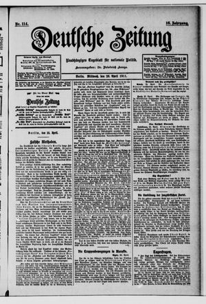 Deutsche Zeitung vom 26.04.1911