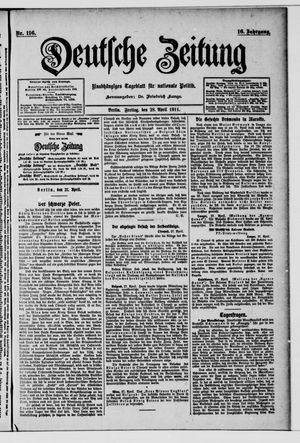 Deutsche Zeitung on Apr 28, 1911