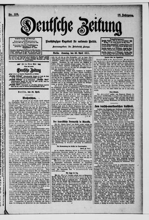 Deutsche Zeitung vom 30.04.1911