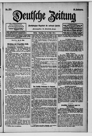 Deutsche Zeitung vom 16.05.1911
