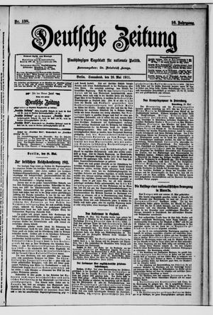 Deutsche Zeitung vom 20.05.1911