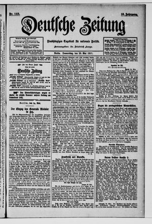 Deutsche Zeitung vom 25.05.1911