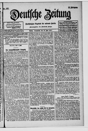 Deutsche Zeitung vom 10.06.1911