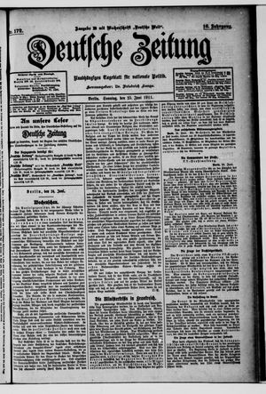 Deutsche Zeitung vom 25.06.1911