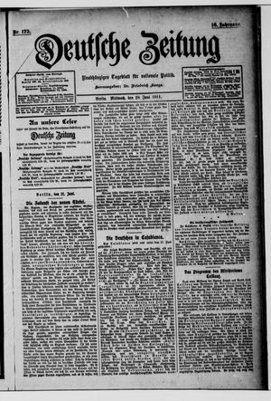 Deutsche Zeitung on Jun 28, 1911