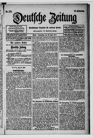 Deutsche Zeitung vom 29.06.1911