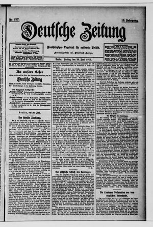 Deutsche Zeitung vom 30.06.1911