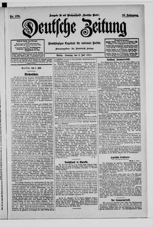 Deutsche Zeitung vom 02.07.1911