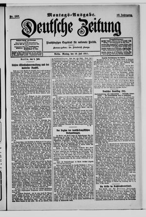 Deutsche Zeitung vom 10.07.1911