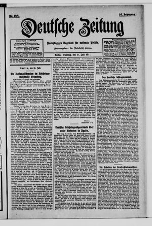 Deutsche Zeitung vom 11.07.1911