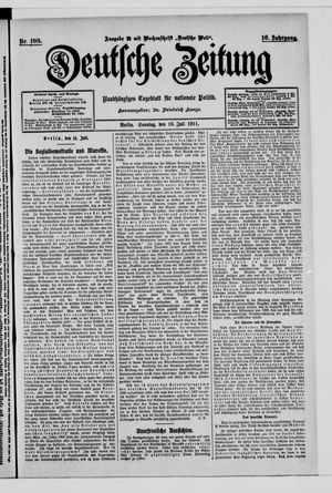 Deutsche Zeitung on Jul 16, 1911