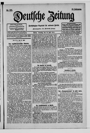 Deutsche Zeitung vom 18.07.1911