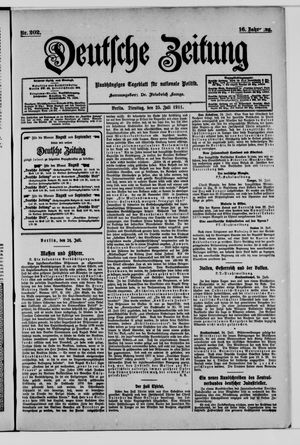 Deutsche Zeitung vom 25.07.1911
