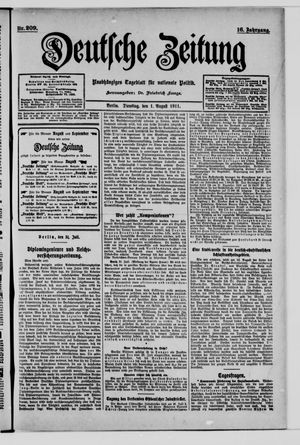 Deutsche Zeitung vom 01.08.1911