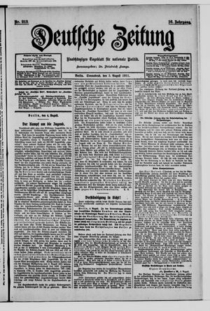 Deutsche Zeitung vom 05.08.1911