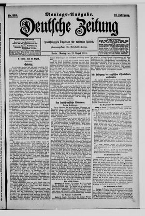 Deutsche Zeitung on Aug 21, 1911