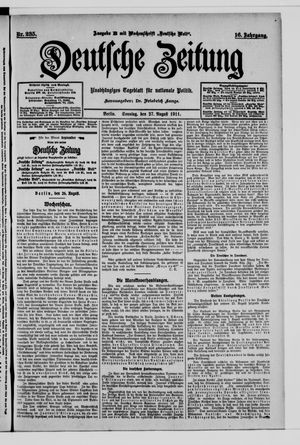 Deutsche Zeitung on Aug 27, 1911