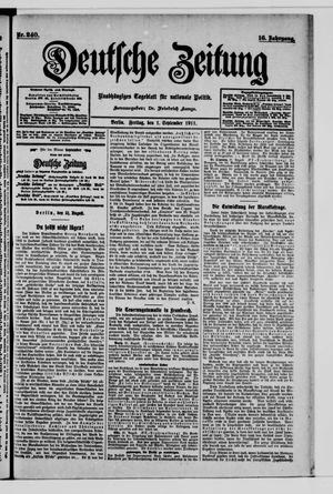Deutsche Zeitung vom 01.09.1911