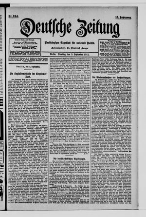 Deutsche Zeitung vom 05.09.1911