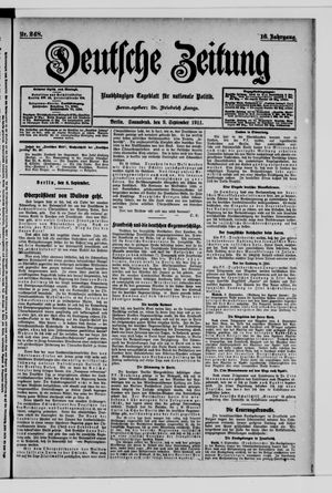 Deutsche Zeitung on Sep 9, 1911