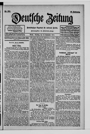 Deutsche Zeitung vom 12.09.1911