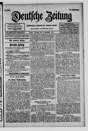 Deutsche Zeitung on Sep 19, 1911