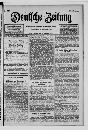 Deutsche Zeitung vom 20.09.1911