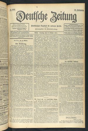 Deutsche Zeitung vom 17.10.1911