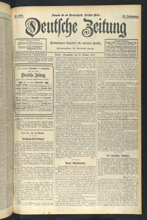 Deutsche Zeitung vom 21.10.1911