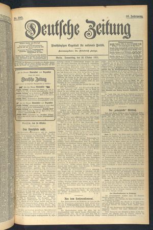 Deutsche Zeitung vom 26.10.1911