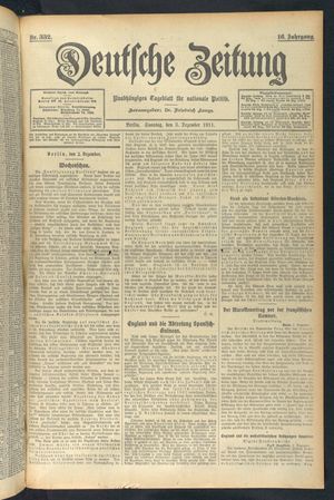 Deutsche Zeitung vom 03.12.1911