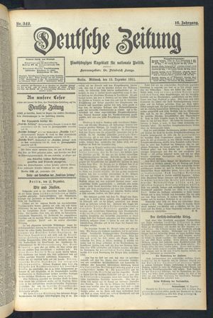 Deutsche Zeitung vom 13.12.1911