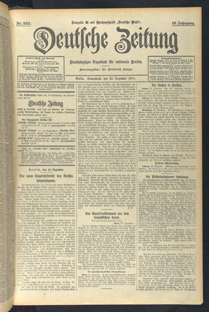 Deutsche Zeitung vom 23.12.1911