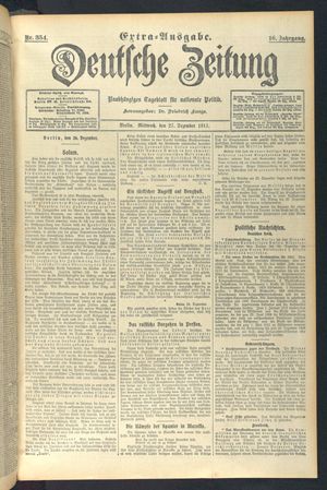 Deutsche Zeitung vom 27.12.1911