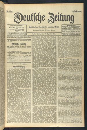 Deutsche Zeitung vom 29.12.1911