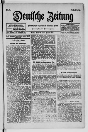 Deutsche Zeitung vom 03.01.1912