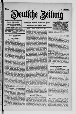 Deutsche Zeitung vom 05.01.1912