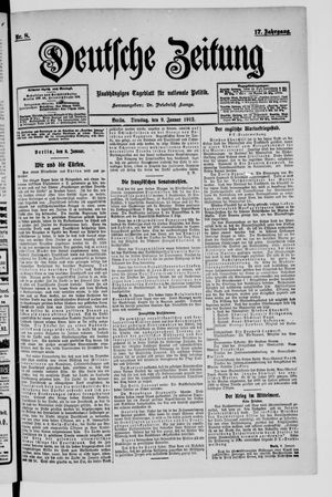 Deutsche Zeitung vom 09.01.1912