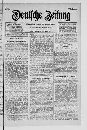 Deutsche Zeitung vom 19.01.1912