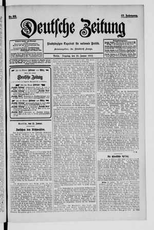 Deutsche Zeitung vom 23.01.1912