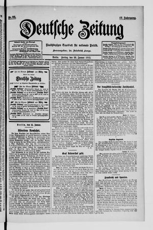 Deutsche Zeitung vom 26.01.1912