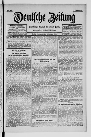 Deutsche Zeitung vom 03.02.1912